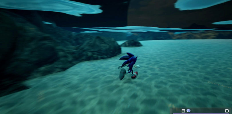 Trecho submerso do vídeo demonstrativo de Sonic Evolution | Reprodução site oficial