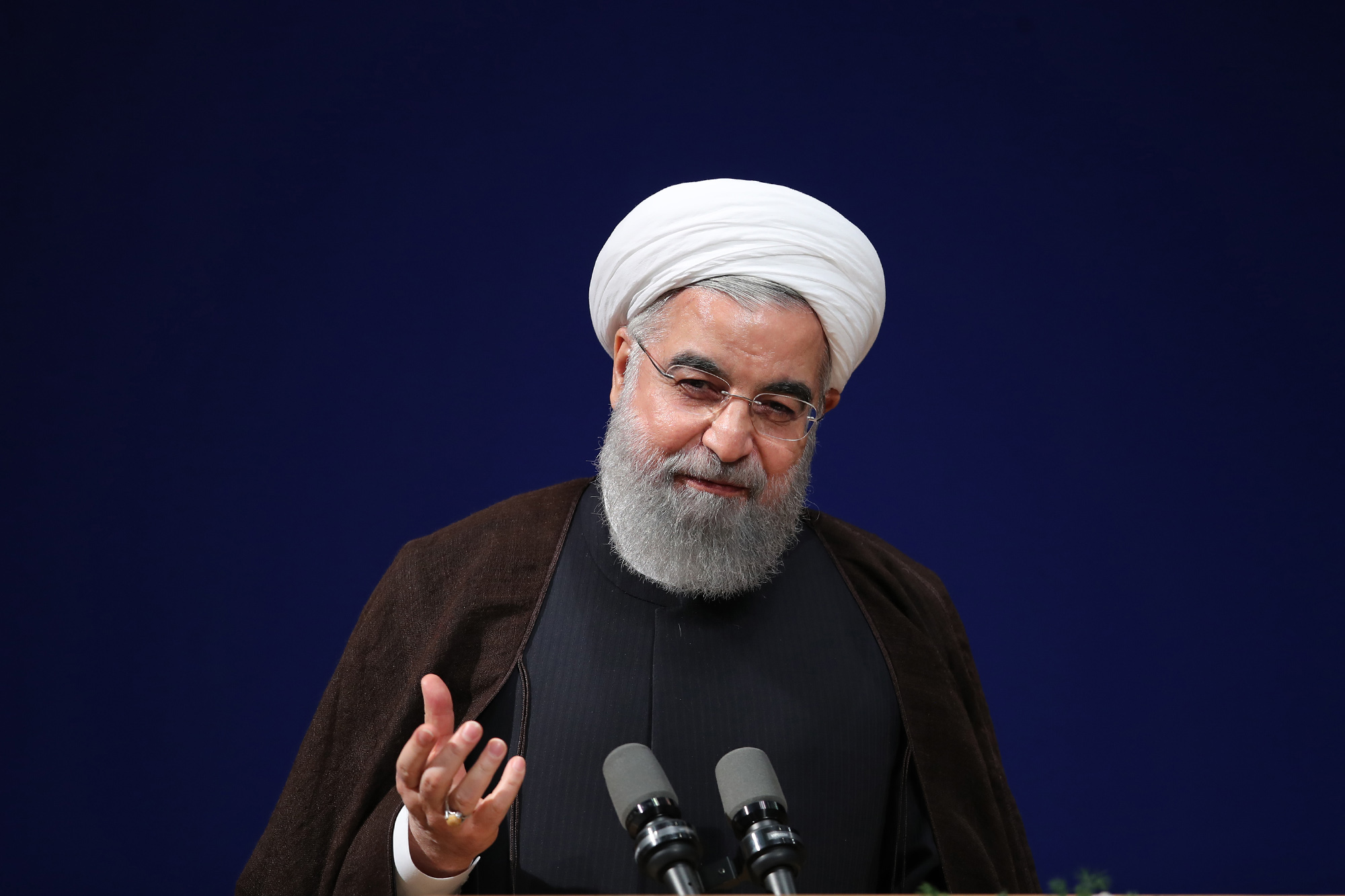 Rohani afirmou que o regime sírio não tem armas químicas e não poderia ter realizado o ataque que matou dezenas de pessoas. | AFP