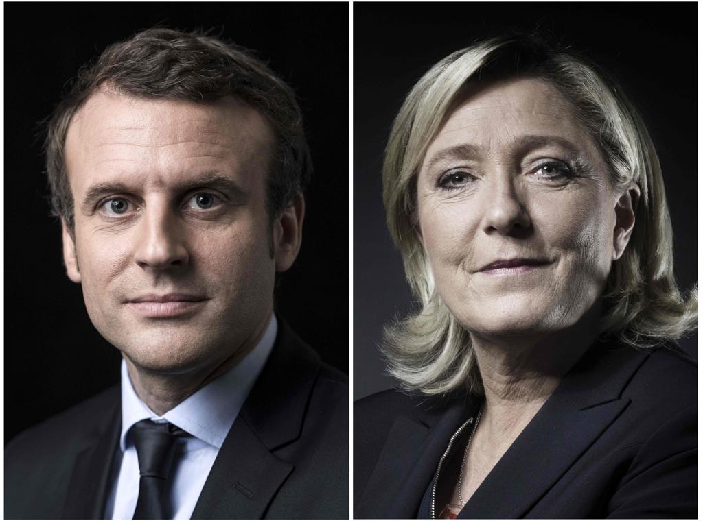 Emmanuel Macron e Marine Le Pen disputarão o segundo turno das eleições francesas | JOEL SAGET/AFP