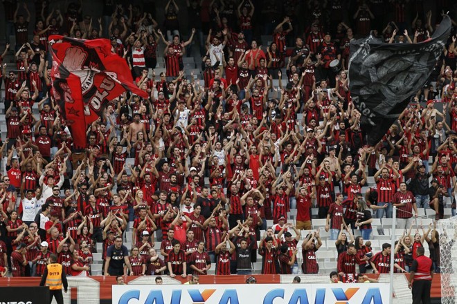 Festa da torcida do Atlético na Arena da Baixada. | Antônio More/Gazeta do Povo