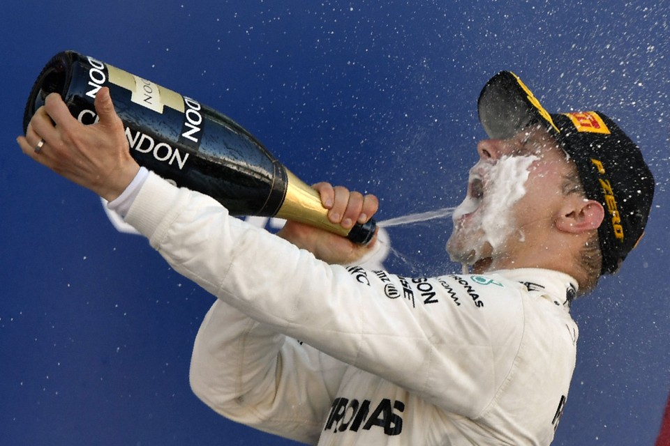 Valtteri Bottas: 107.º piloto a vencer na história da Fórmula 1. | ALEXANDER NEMENOV/AFP