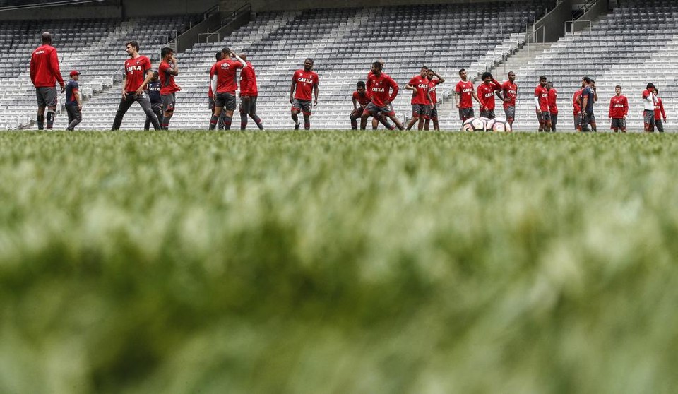Atlético fez treino na Arena da Baixada nesta terça-feira. | Jonathan Campos/Gazeta do Povo