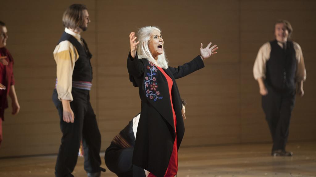 Trecho da Ópera “Louis Riel”, que conta a história de Riel, que, no século 19, liderou duas revoltas contra a jovem nação do Canadá, ajudou a fundar Manitoba e foi enforcado por traição | Angela Lewiis/NYT