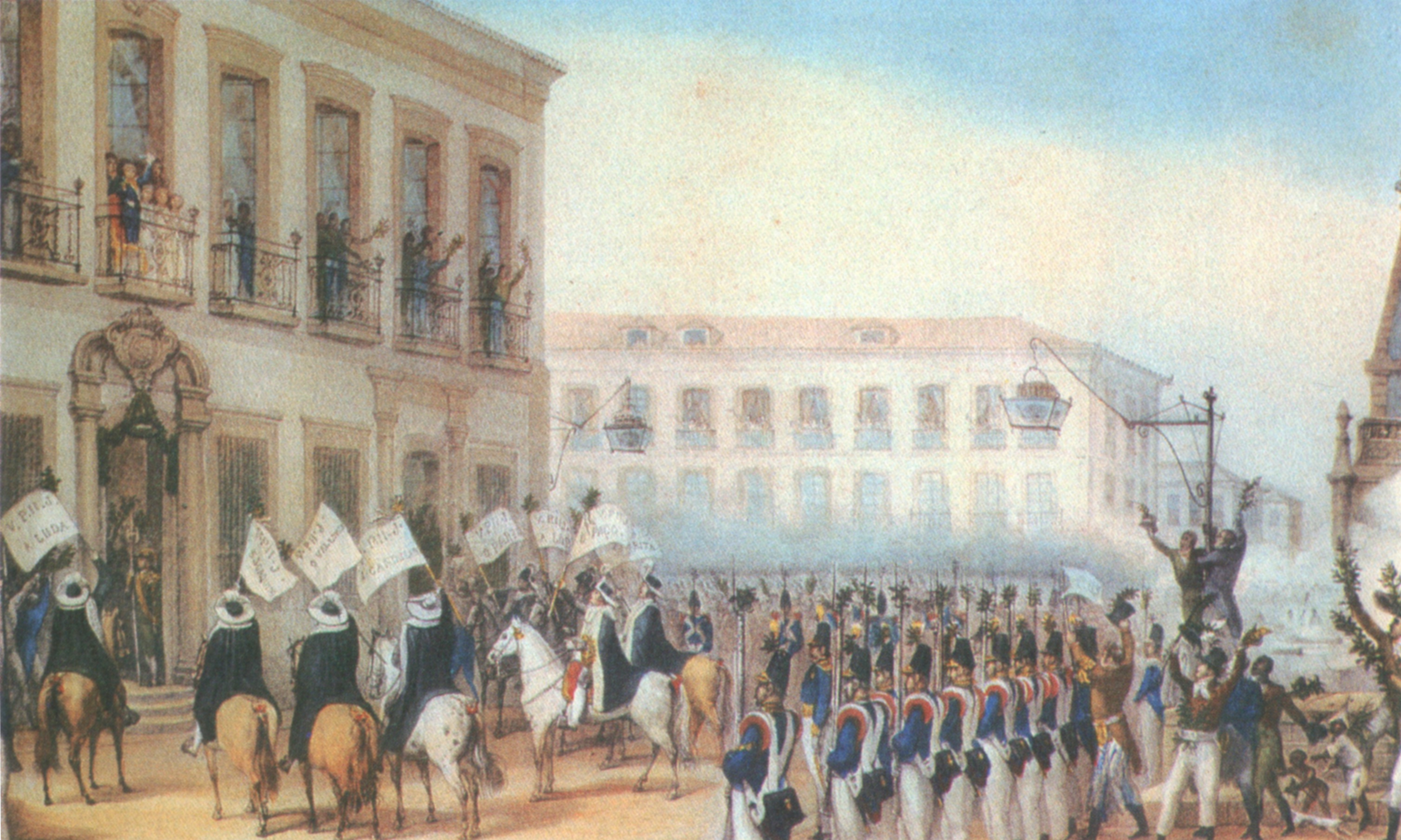 Aclamação de D. Pedro II em abril de 1831, pintada por Jean-Baptiste Debret. | Wikimedia Commons/