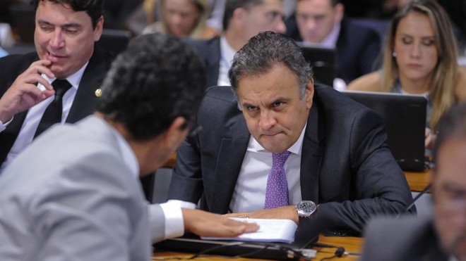 Aécio Neves foi gravado pedindo R$ 2 milhões ao empresário Joesley Batista. | Pedro França/Agência Senado