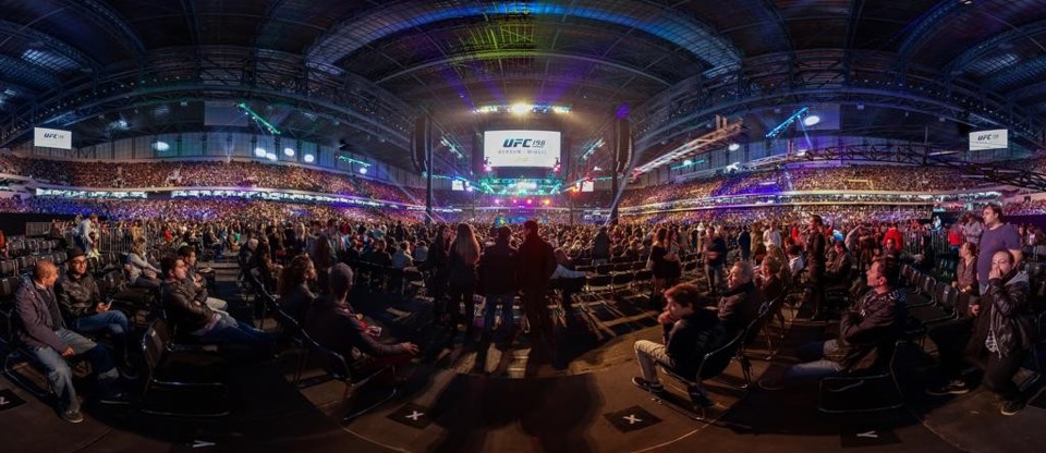 Arena da Baixada durante o UFC do ano passado | Sergio Mendonça Jr./Gazeta do Povo