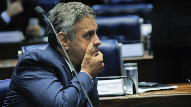 Aécio Neves foi gravado pedindo R$ 2 milhões ao empresário Joesley Batista. | Geraldo Magela/Agência Senado