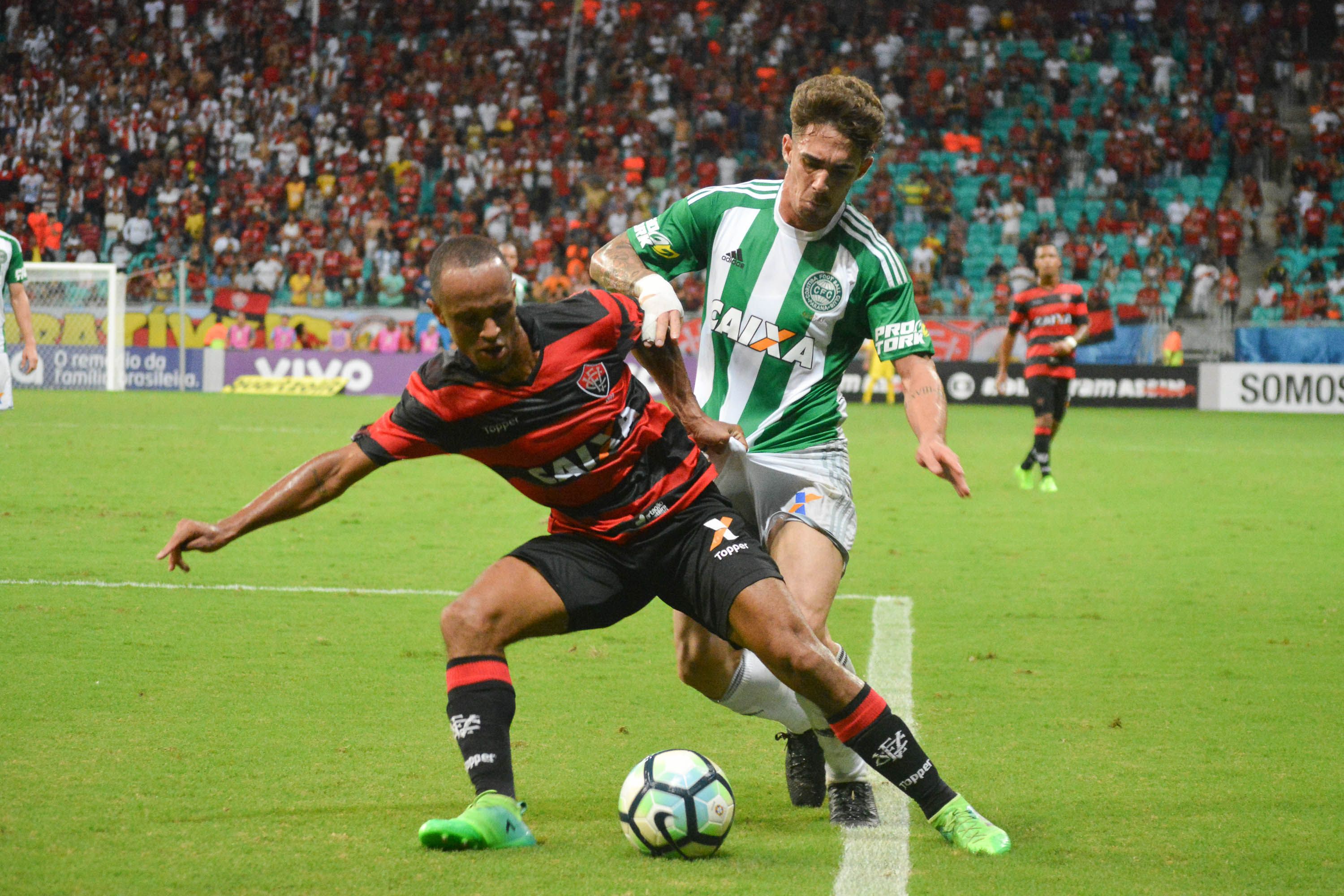 O 1 a 0 em Salvador foi a primeira vitória do Coritiba fora no Brasileirão. | MARCELO MALAQUIAS/ESTADÃO CONTEÚDO