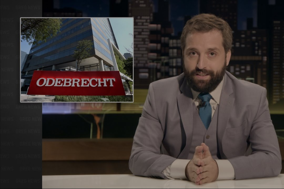 Gregório reescrevendo a história em tempo real em seu programa na HBO: guerra de narrativas |
