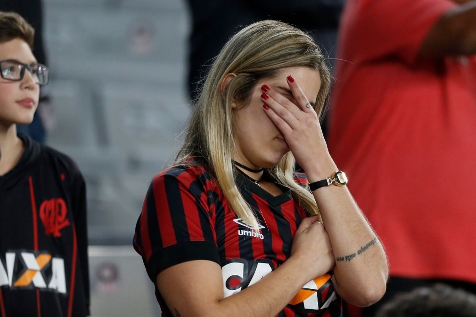 Torcida do Atlético protestou contra o time na Arena. | Albari Rosa/Gazeta do Povo