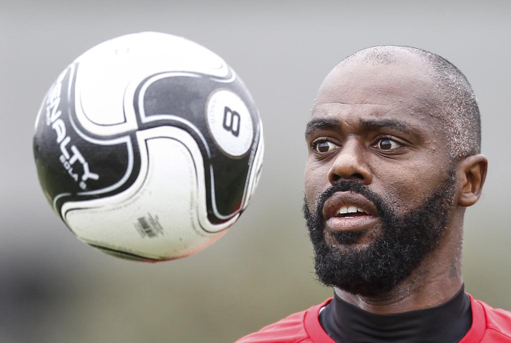 Atacante Grafite fez apenas um gol em 701 minutos em campo pelo Atlético. | Jonathan Campos/Gazeta do Povo