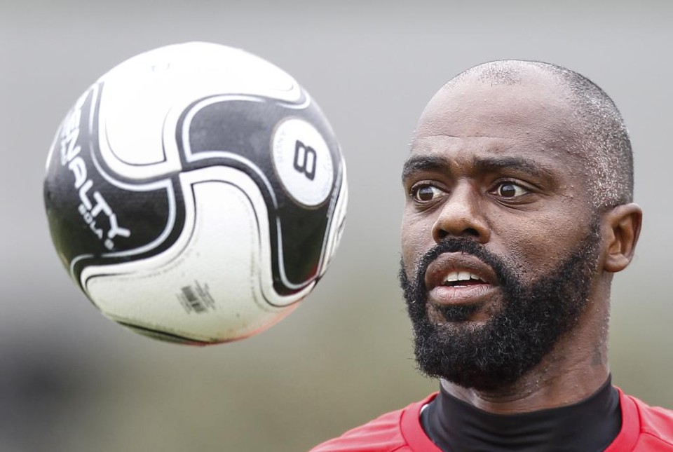 Atacante Grafite fez apenas um gol em 701 minutos em campo pelo Atlético. | Jonathan Campos/Gazeta do Povo