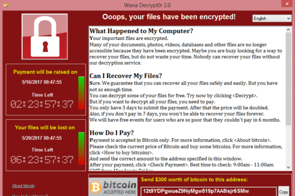 Pedido de resgate do WannaCry | Wikimedia Commons