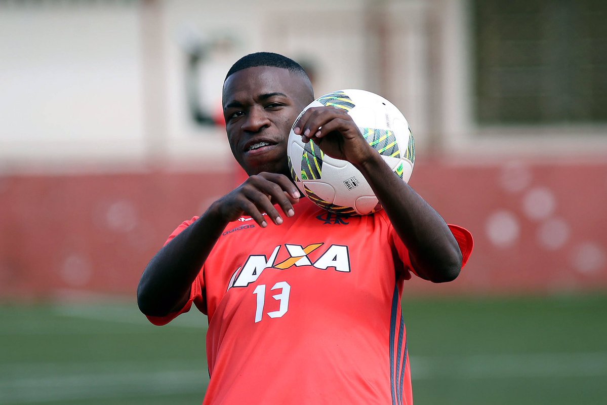 Vinicius Júnior, 16 anos, aposta do Real. | /Gilvan de Souza/Flamengo