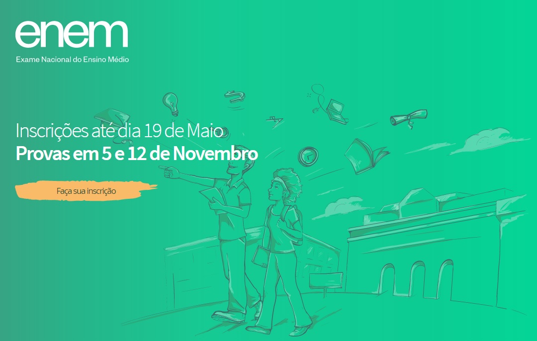 Taxa para realização da prova é de R$ 82,00, valor que deve ser pago até o dia 24 de maio | Divulgação/Enem