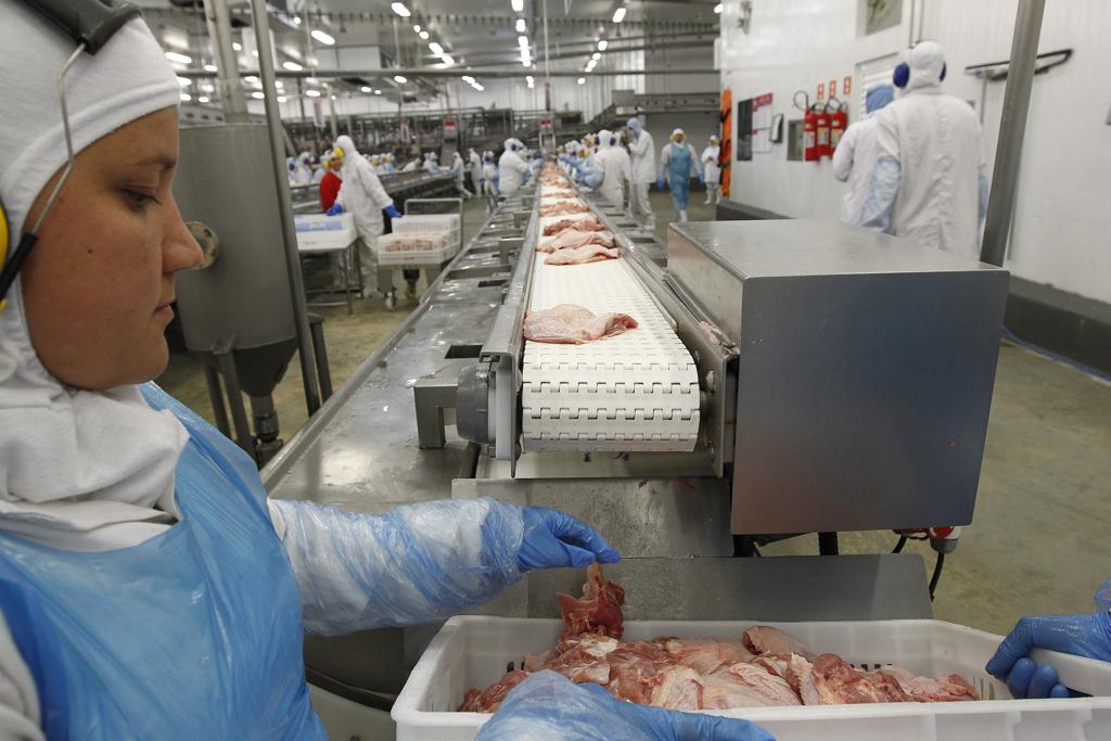 Frigorífico da JBS: empresa foi a única do setor de proteína animal a apresentar lucro no primeiro trimestre de 2017. | Jonathan Campos/Gazeta do Povo