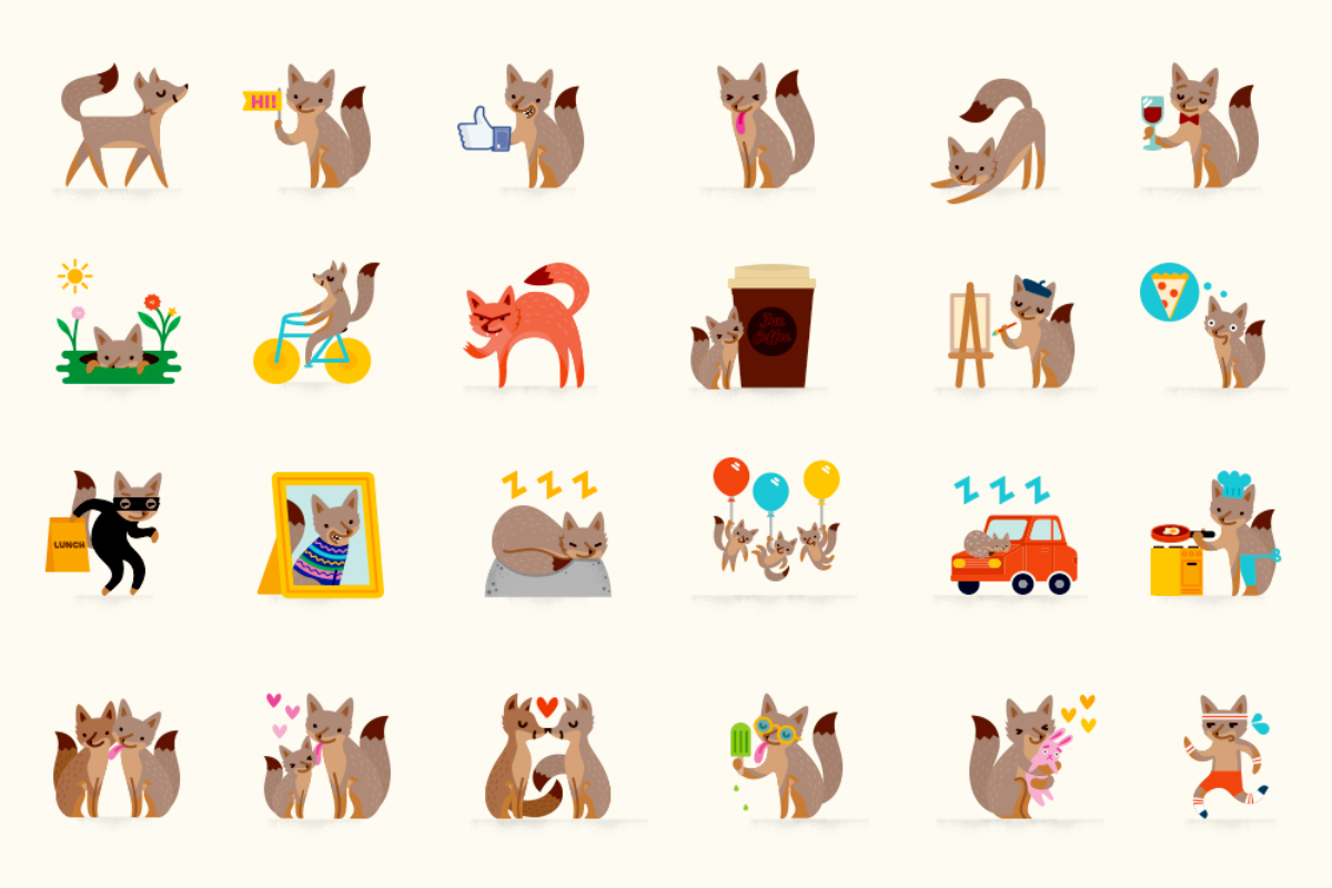 Pacote de stickers que deve chegar ao WhatsApp | FacebookDivulgação