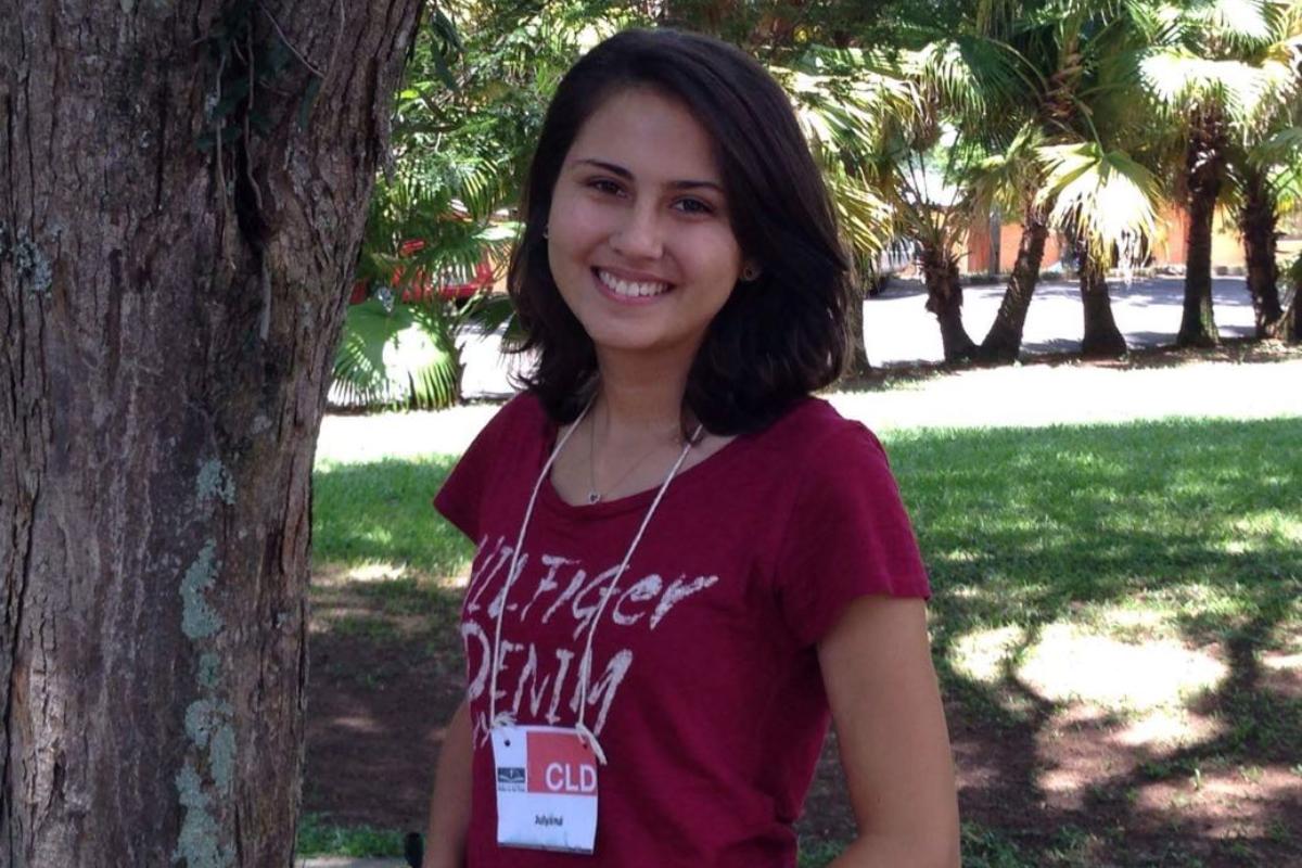 Julyana Néris, em Atibaia (SP), durante curso feito em ano sabático | Arquivo pessoal