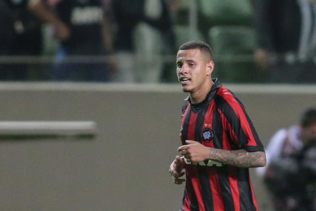 Sidcley fez o gol da vitória rubro-negra sobre o Galo. | CRISTIANE MATTOS/ESTADÃO CONTEÚDO