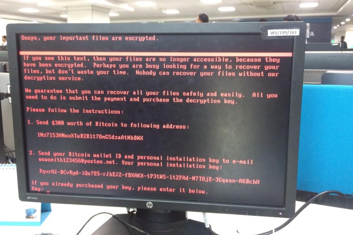 Computador infectado pelo novo ransomware | @ankit5934Twitter