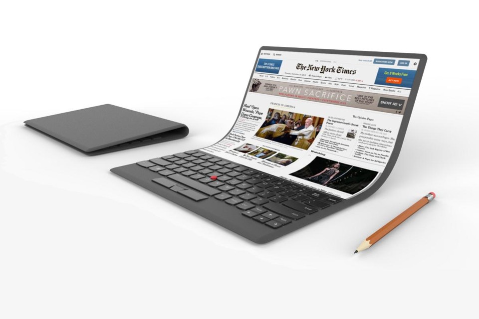 Conceito de notebook futurista apresentado pela Lenovo | LenovoDivulgação