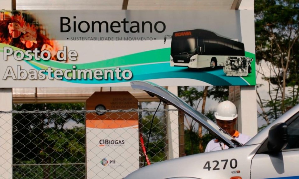 Fábrica de biometano da Itaipu Binacional  abastece veículos da própria empresa. Ideia é que produtores rurais utilizem a tecnologia para produzir energia nas propriedades | Divulgação/Itaipu