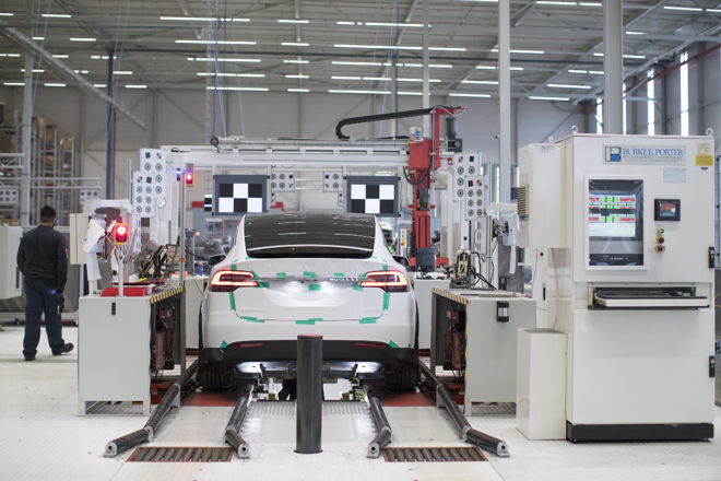 Tesla é a montadora com o maior valor de mercado dos Estados Unidos. | Jasper JuinenBloomberg