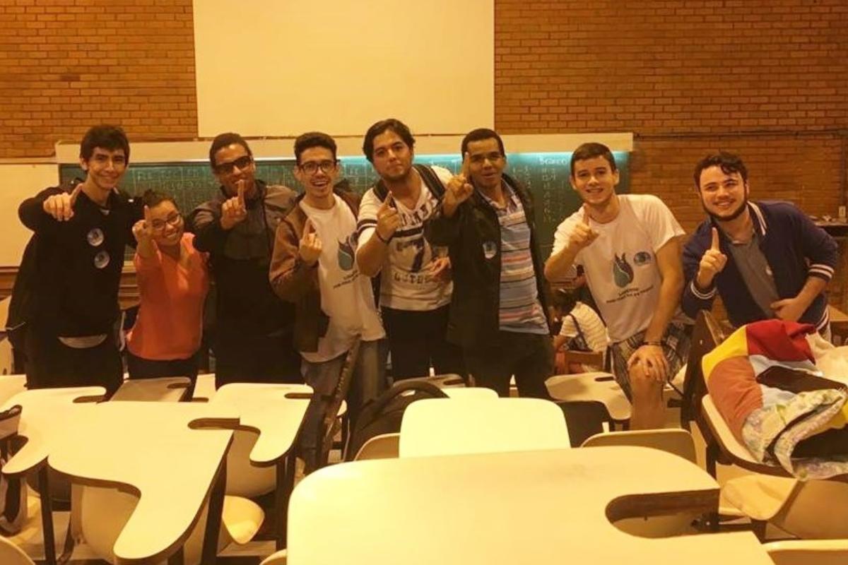 Membros da Libertas: contra partidarização da UNE e a favor de parcerias com o setor privado | Reprodução / Facebook