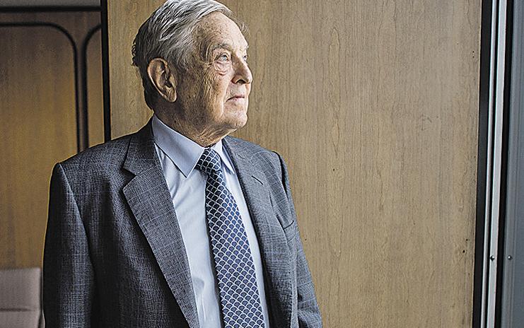 George Soros nos escritórios da Open Society, em Nova York | JOSHUA BRIGHT/NYT