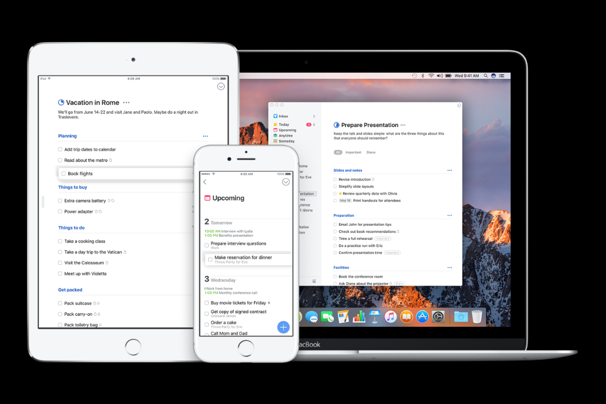 Things 3, um dos 12 apps escolhidos pela Apple | AppleDivulgação