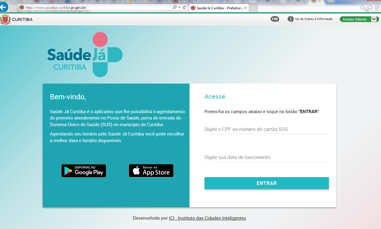 Site do Saúde Já Curitiba | Reprodução/
