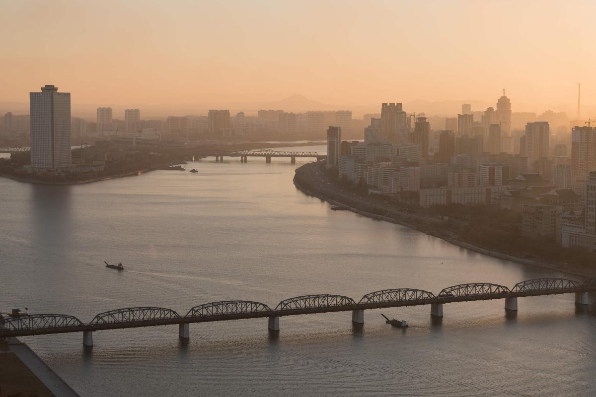 Imagem do horizonte de Pyongyang, capital da Coreia do Norte | ED JONESAFP