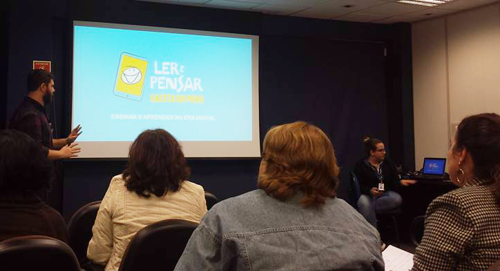 Educadores acompanharam uma apresentação sobre a educação na Era Digital” | Divulgação