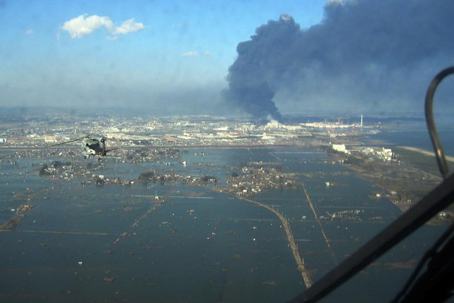 Visão aérea de Sendai, Japão, após o tsunami de 2011 | U.S. NavyFlick