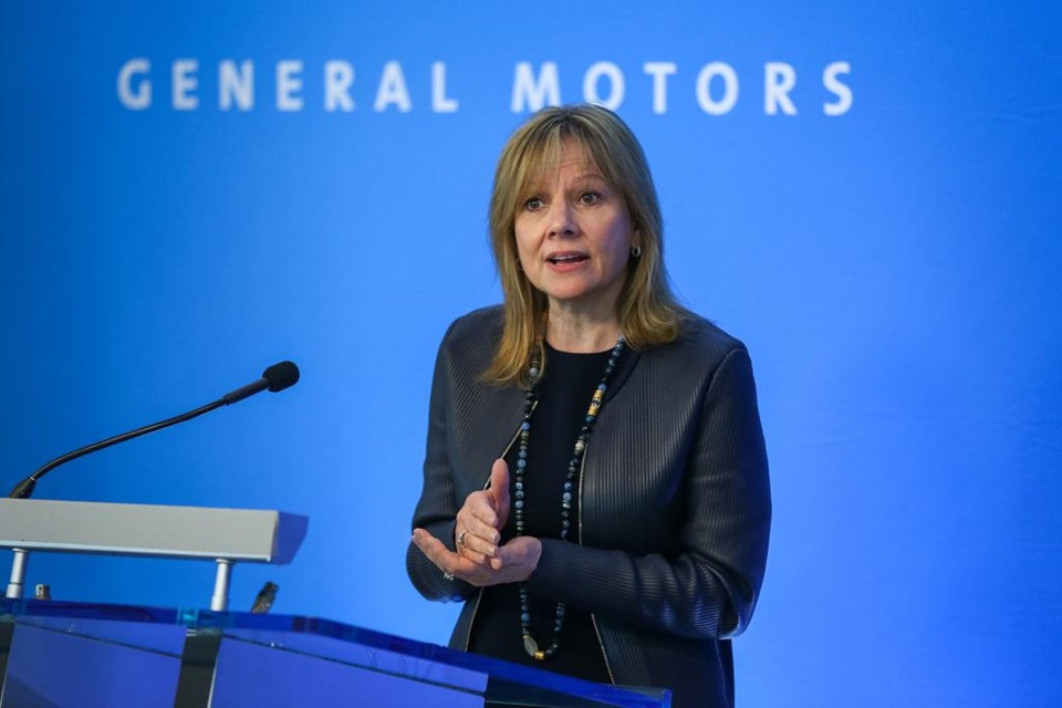Mary Barra atua como CEO da General Motors , oitava colocada na “Fortune 500”, desde 2014. | John F. Martin/General Motors
