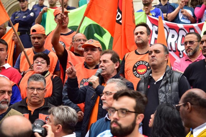 Força Sindical participa do 'Dia de Atos, Paralisações e Greves' em protesto contra as reformas trabalhista, da Previdência e contra a terceirização, em abril | Força Sindical/Divulgação