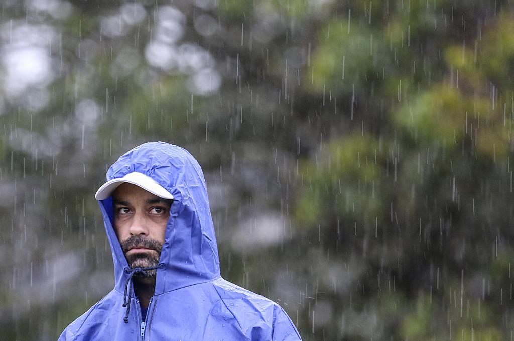 Técnico do Paraná, Cristian de Souza, no último treino antes da viagem para Londrina. | Jonathan Campos/Gazeta do Povo