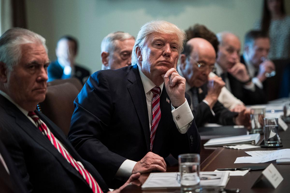 Presidente Donald Trump durante reunião na Casa Branca | Jabin BotsfordThe Washington Post