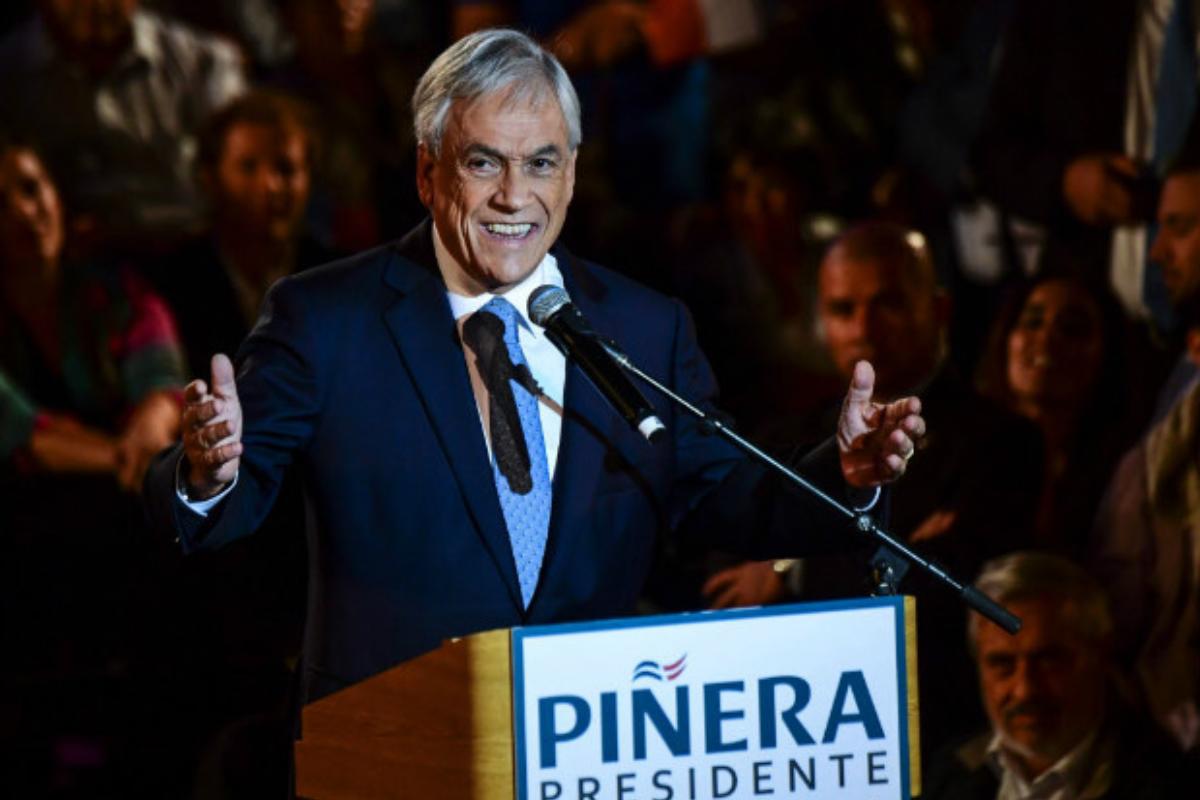 O ex-presidente do Chile Sebastián Piñera lança em Santiago a candidatura para seu segundo mandato | Martin BernettiAFP