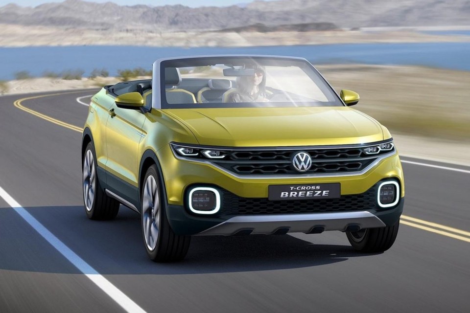 O conceito T-Cross Breeze servirá de inspiração para os novos crossover e picape da marca. | Divulgação Volkswagen