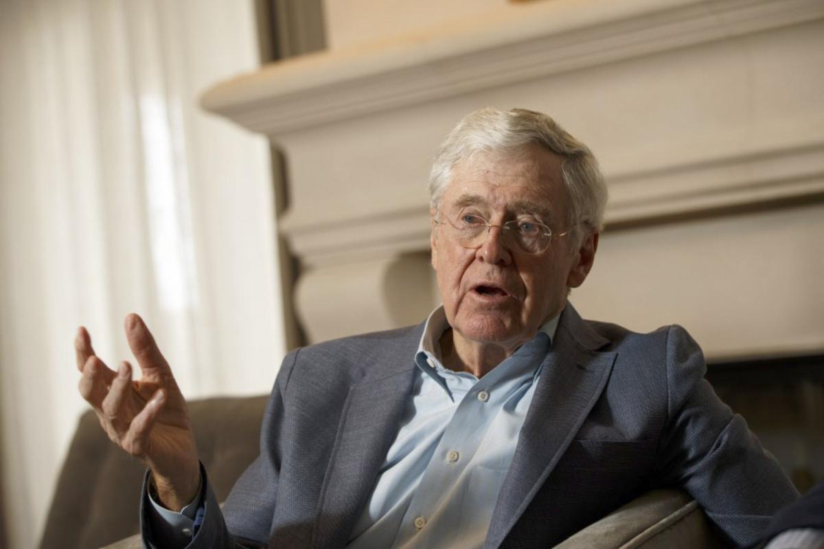 O conservador Charles Koch: apesar da tradição de financiar candidatos republicanos, se recusou a apoiar Donald Trump nas eleições do ano passado | Patrick T. Fallon/ Washington Post