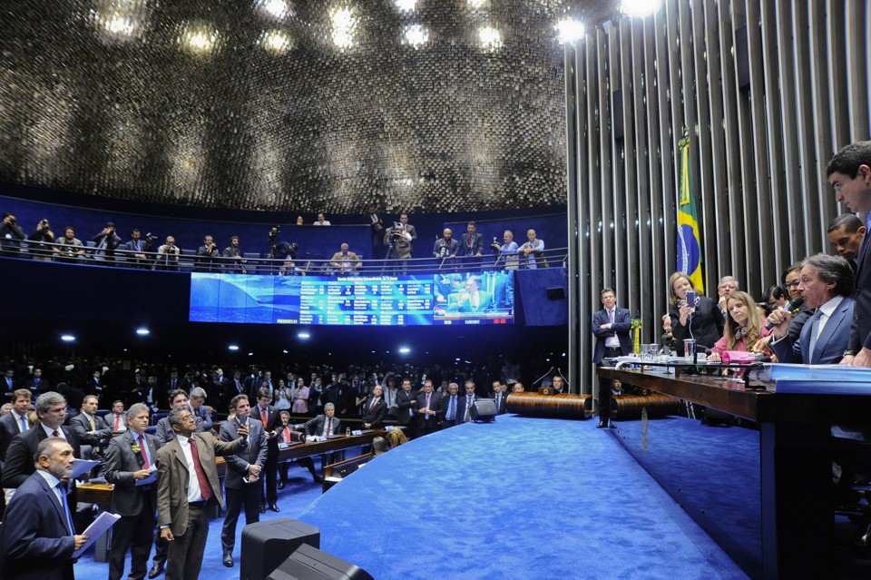 Reforma trabalhista é aprovada no Senado por 50 votos a 26 Plenário do Senado aprovou a reforma trabalhista, uma vitória para o governo de Michel Temer | Geraldo Magela/Agência Senado