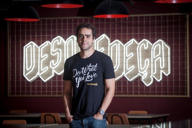 General manager da WeWork Brasil, Lucas Mendes, no escritório da Paulista. | Divulgação/CHIPA_5DII