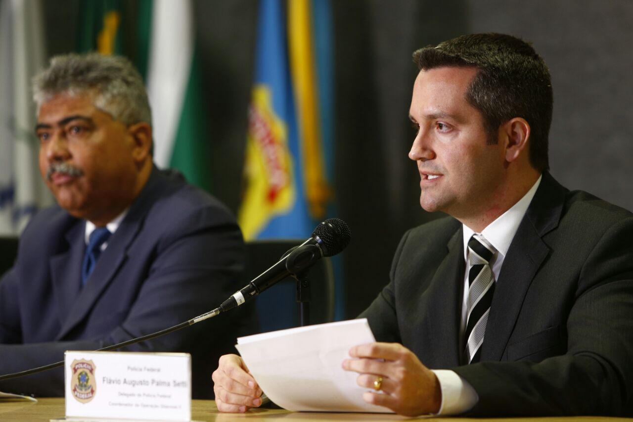 Delegado Flávio Augusto Palma Setti: Polícia Federal segue cumprindo os mandados da Operação Gasnot | Aniele Nascimento/Gazeta do Povo