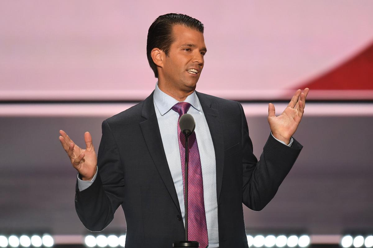 Donald Trump Jr.: "Se for o que você está falando mesmo, eu adorei". | JIM WATSON/AFP