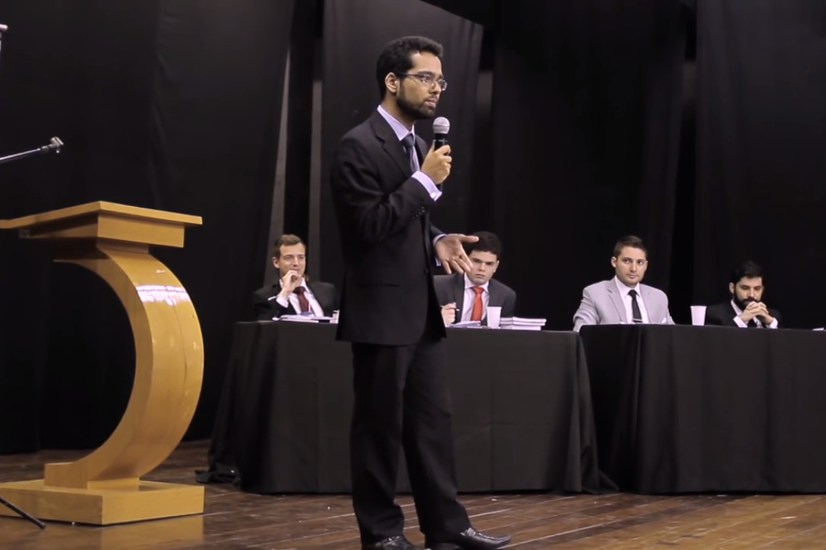 Final do Campeonato Brasileiro de Debates, em 2015, em Fortaleza | Reprodução/ Youtube