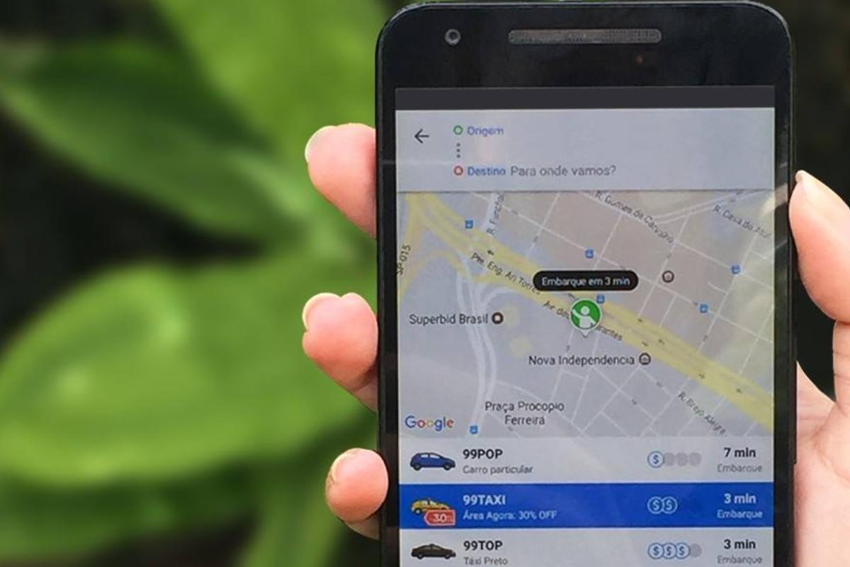 Aplicativo da 99, antiga 99Taxis. | Reprodução/Facebook