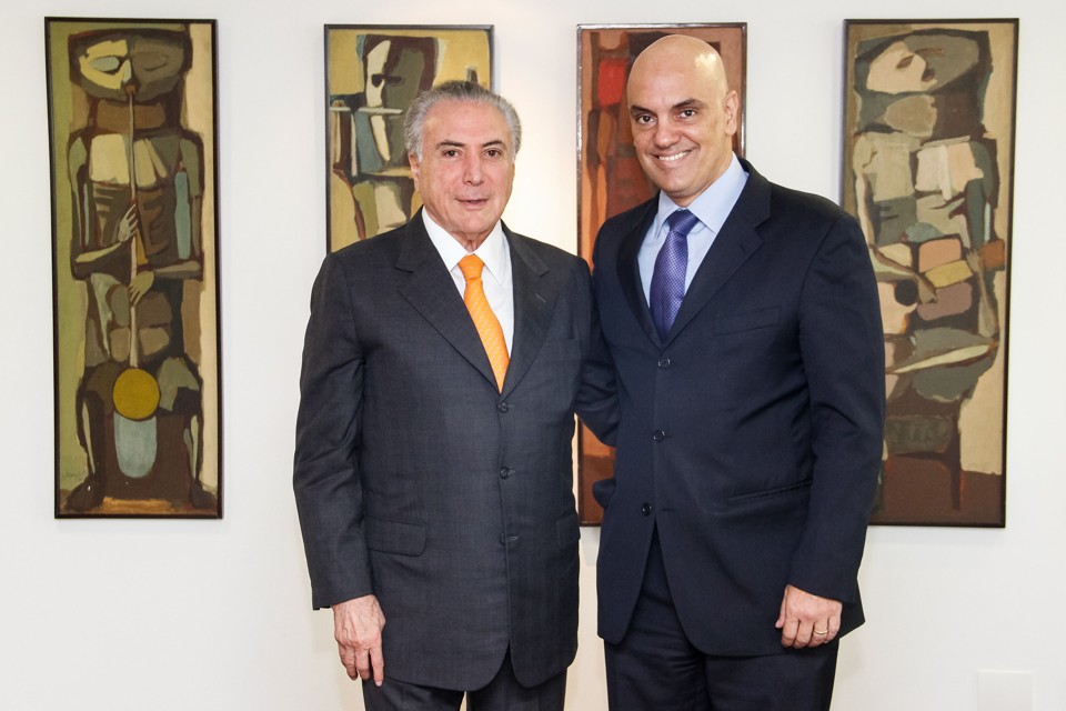 Alexandre de Moraes rejeita ações no STF sobre pedidos de impeachment de Temer | Valdenio Vieira/PR