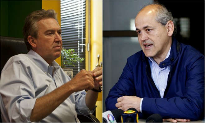 Luciano Ducci (à esq.) e Gustavo Fruet: ambos ex-prefeitos de Curitiba. | Montagem - Marcelo Andrade e Luis Henrique Sciamanna/Gazeta do Povo