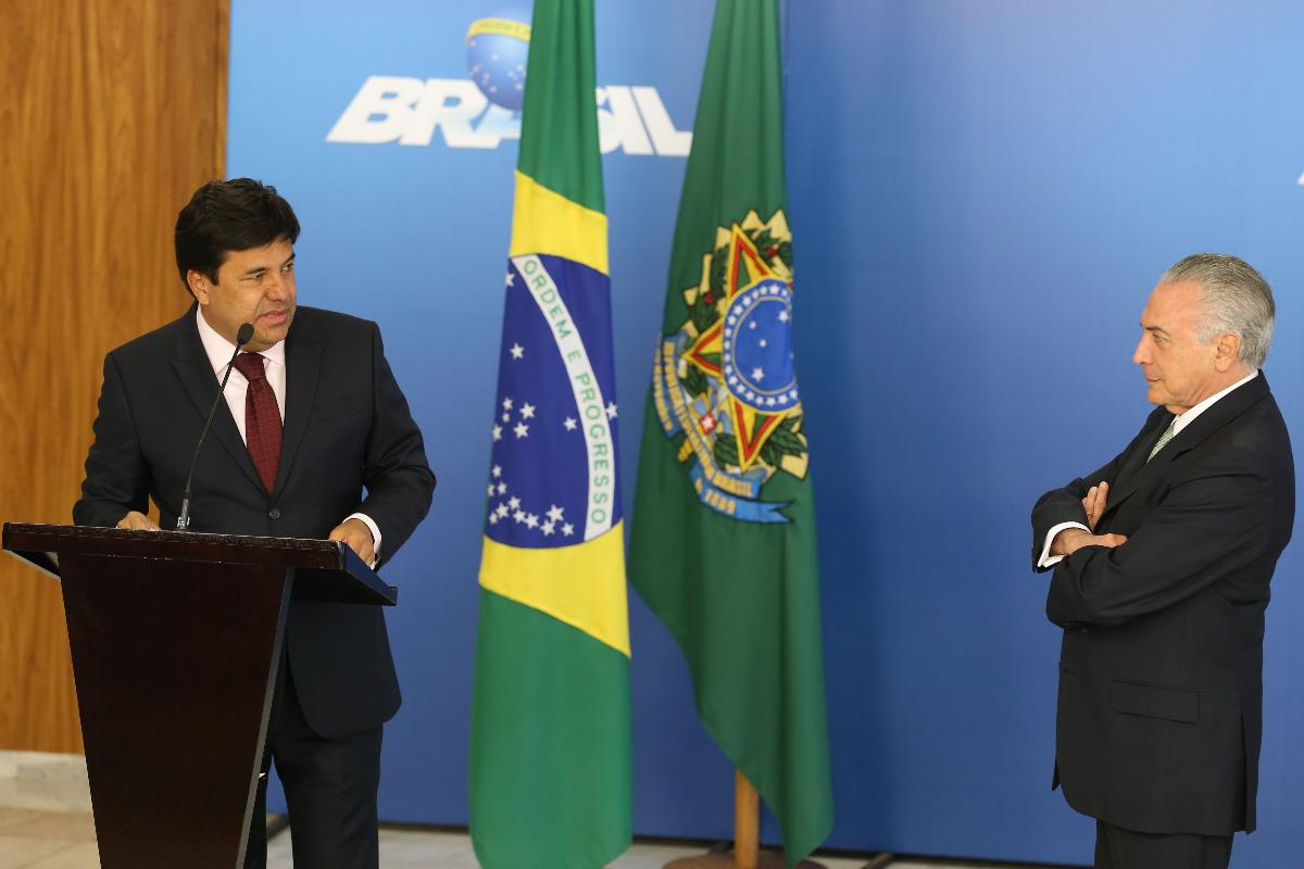 Ministro da Educação, Mendonça Filho, e presidente Michel Temer: falta de planejamento | Valter CampanatoAgência Brasil